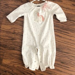 Mud pie 0-3 month Convertible Gown